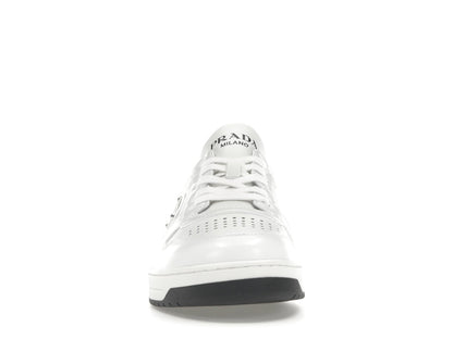 Prada Downtown Low Top Sneakers Leather White White Black