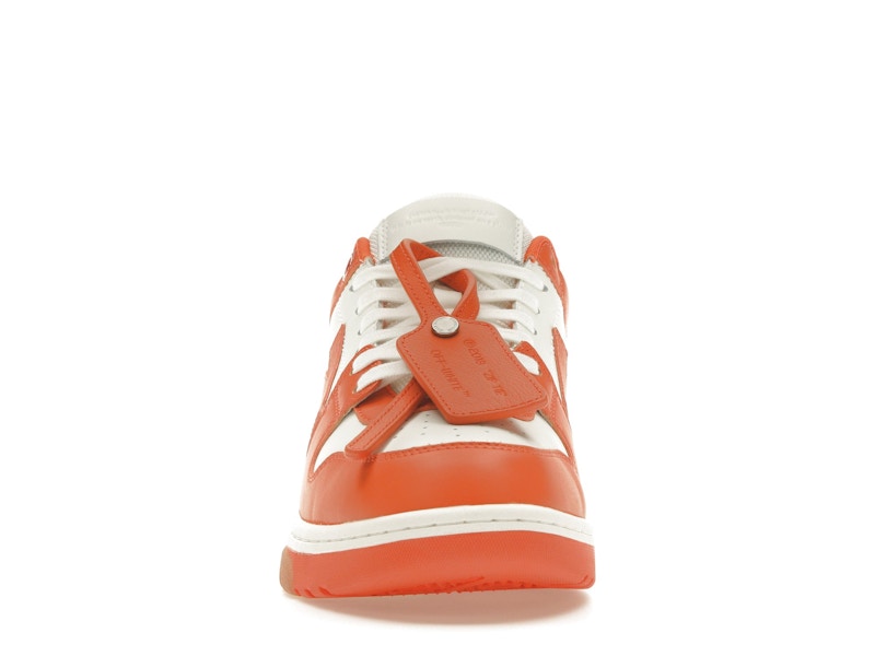 OFF-WHITE Out Of Office OOO Low Tops White Orange