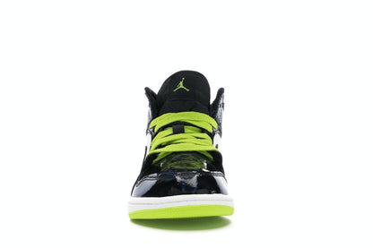 Jordan 1 Mid Black Cyber Mystic Green (PS)