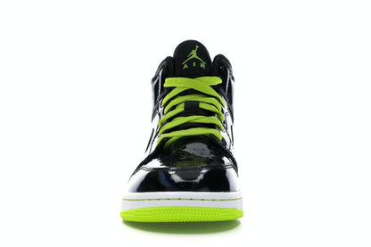 Jordan 1 Mid Black Cyber Mystic Green (GS)