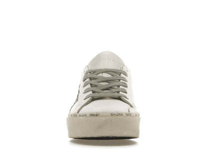 Golden Goose Hi Star White Glitter Star Mirror Heel (Women's)