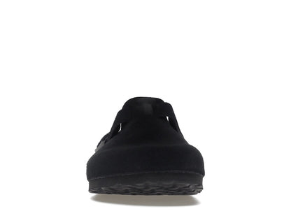 Birkenstock Boston Soft Footbed Suede Black