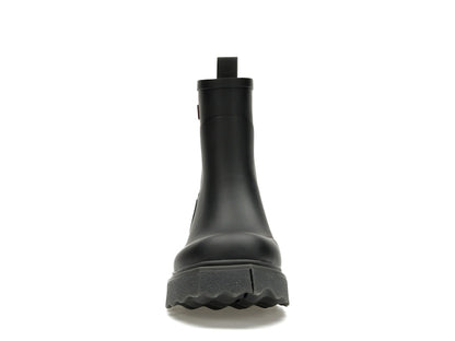 OFF-WHITE Rubber Rain Boot Black