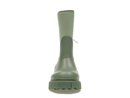 OFF-WHITE Zip-tie Rain Boots Green (Women's)