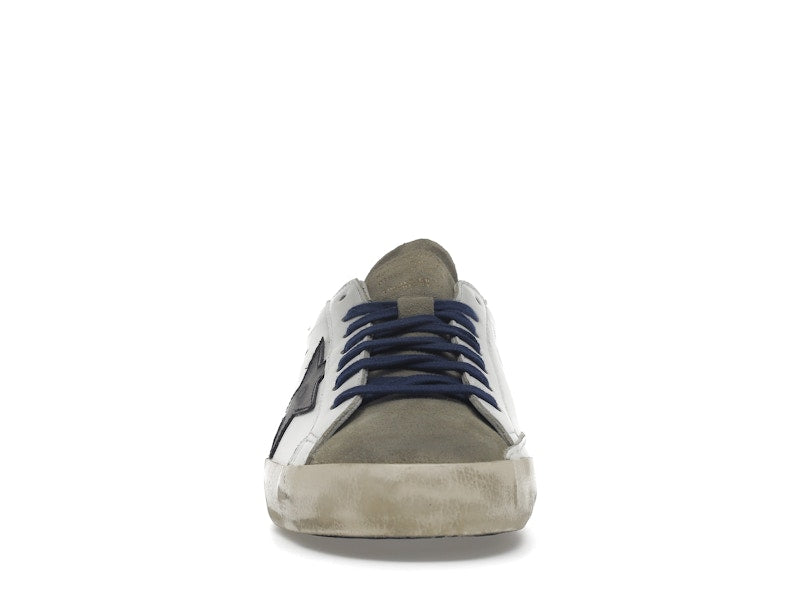 Golden Goose Super-Star Suede Toe White Taupe Royal Blue Black
