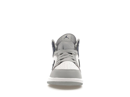 Jordan 1 Mid Wolf Grey Midnight Navy (PS)