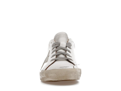 Golden Goose Super-Star White Vacchetta Tan Grey Suede Patch (Women's)