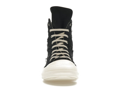 Rick Owens DRKSHDW Slashed Sneaks Black Milk