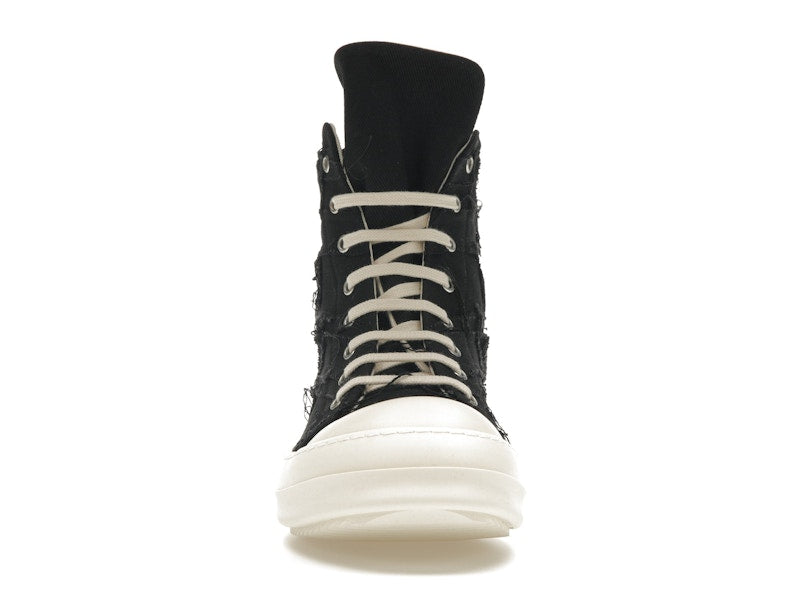 Rick Owens DRKSHDW Slashed Sneaks Black Milk
