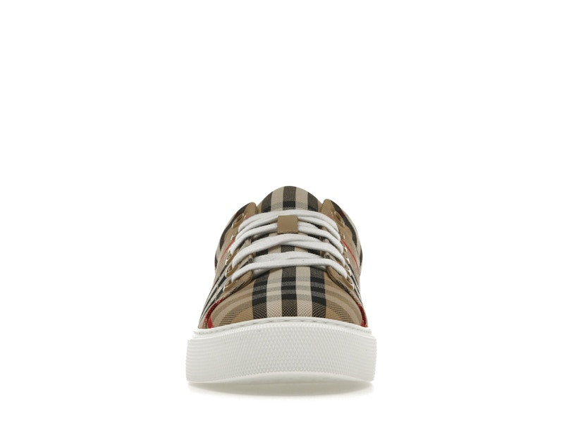 Burberry Vintage Check and Leather Sneakers Archive Beige Check Toe (Women's)