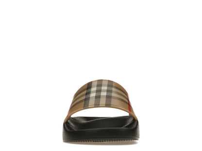 Burberry Check Print Slides Archive Beige (Women's)