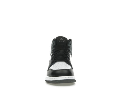 Jordan 1 Mid Black White Iron Grey (GS)