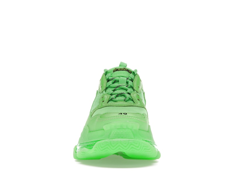 Balenciaga Triple S Soft Neon Green Clear Sole (Women's)