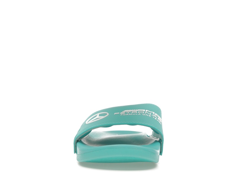 adidas Adilette Comfort Slides Mercedes-AMG Petronas Formula One Team Semi Mint Rush