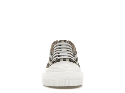 Burberry Vintage Check Cotton Sneakers Birch Brown