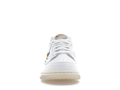 Nike Dunk Low SE Rainbow Lace Swoosh White (GS)