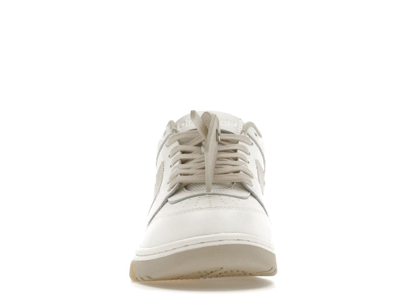 OFF-WHITE Out Of Office OOO Low Tops White Beige