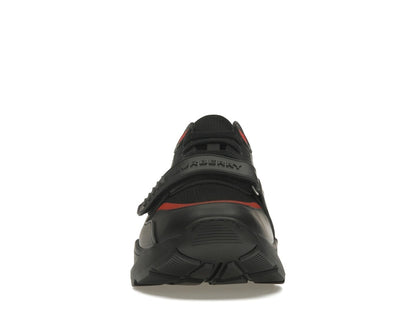 Burberry Check Suede Leather Sneakers Vintage Check-print Black