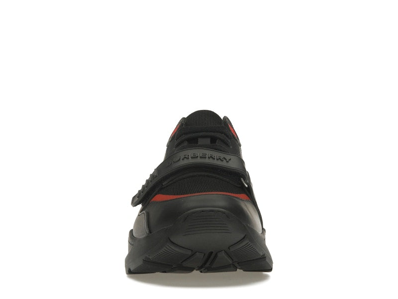 Burberry Check Suede Leather Sneakers Vintage Check-print Black