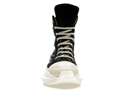 Rick Owens DRKSHDW Abstract Sneaks Studded Eyelets Black Milk