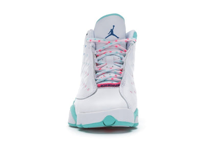 Jordan 13 Retro White Soar Green Pink (GS)