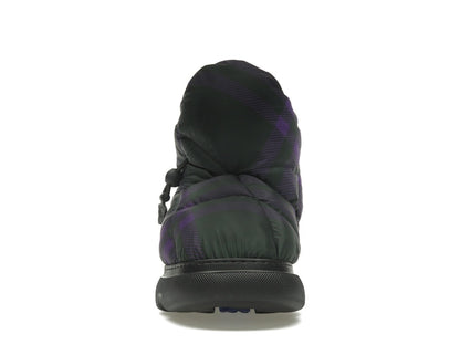 Burberry Check Pillow Boot Black Purple (Women's)