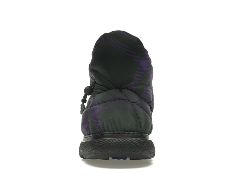 Burberry Check Pillow Boot Black Purple (Women's)