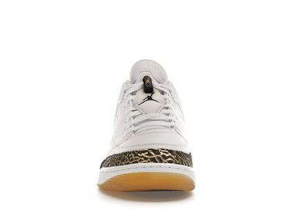 Jordan Spizike Low White Metallic Gold
