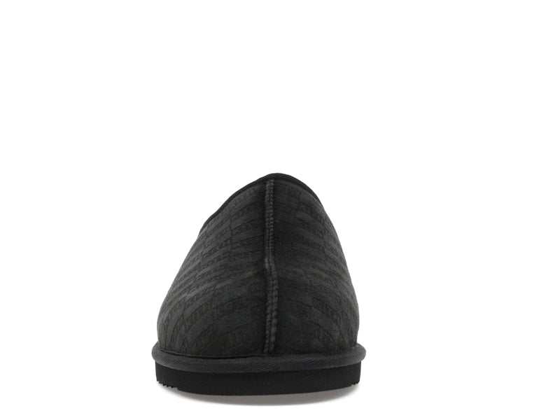 Kith Kithmas Monogram Shearling Slippers Black