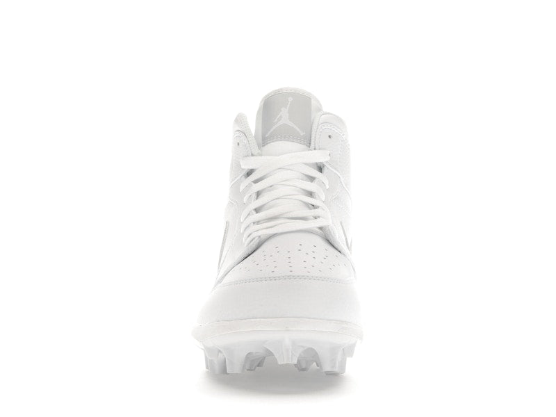 Jordan 1 Mid TD Cleat White Grey Fog