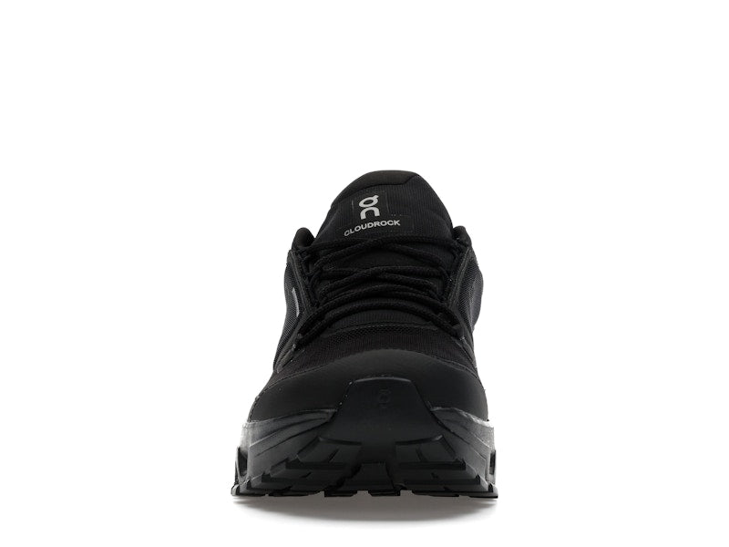 On Running Cloudrock Low Waterproof All Black