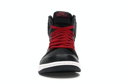 Jordan 1 Retro High Black Satin Gym Red