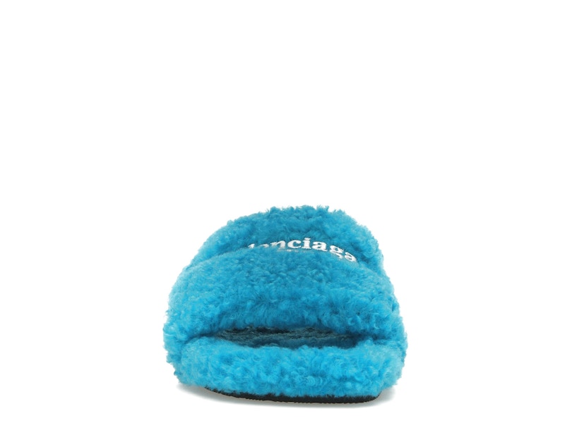 Balenciaga Furry Slide Sky Blue