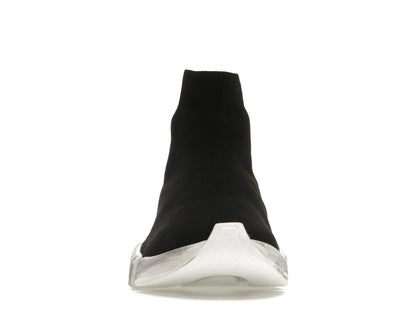 Balenciaga Speed 2.0 Graffiti Recycled Knit Black White