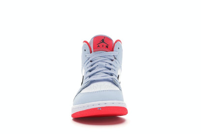 Jordan 1 Mid Half Blue Polka Dot Swoosh (GS)