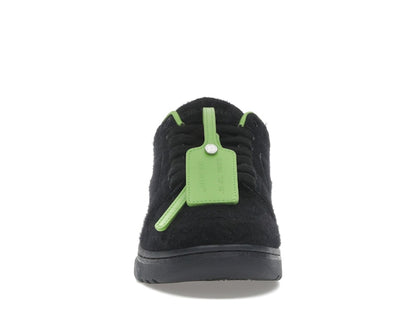 OFF-WHITE Out Of Office "OOO" Low Tops Black Green Wool