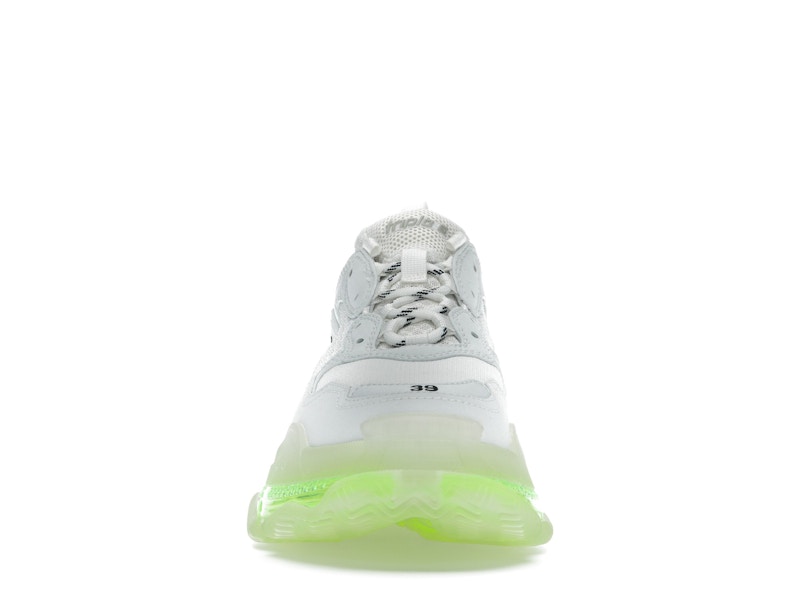 Balenciaga Triple S Clear Sole White Fluo Yellow (Women's)