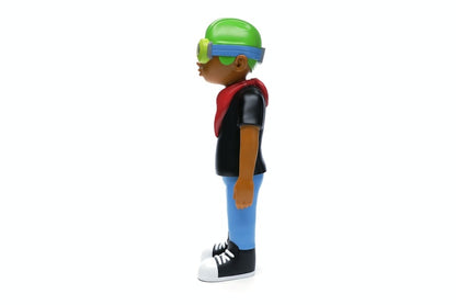 Hebru Brantley x Mindstyle Fly Boy Black Tee Vinyl Figure Multi