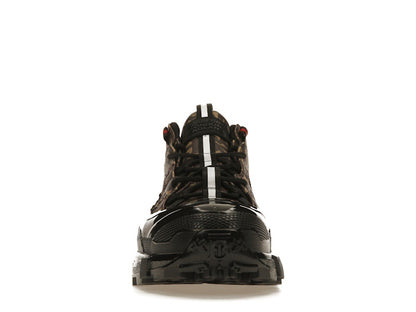 Burberry Arthur Monogram Print Black Bridle Brown