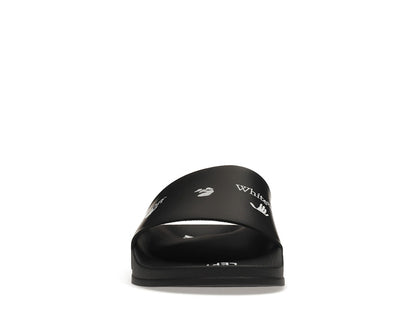 OFF-WHITE Drowning Man Logo Slides Black White FW21