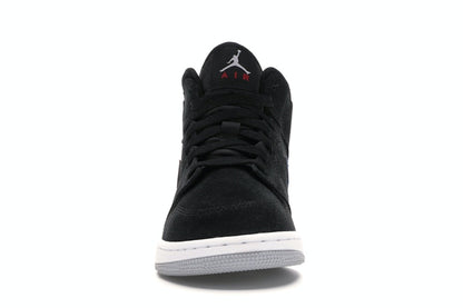 Jordan 1 Mid Multi-Color Swoosh Black (GS)