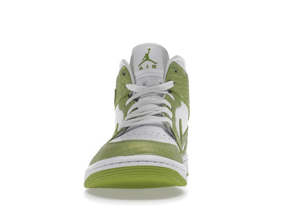 Jordan 1 Mid Green Python (Women's)
