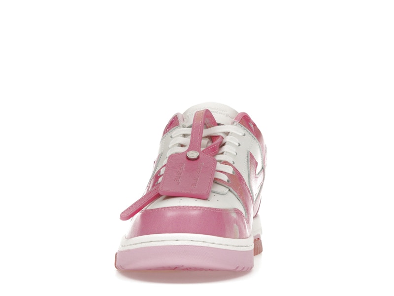 OFF-WHITE Out Of Office OOO "For Walking" Low Tops Pink Tie Dye