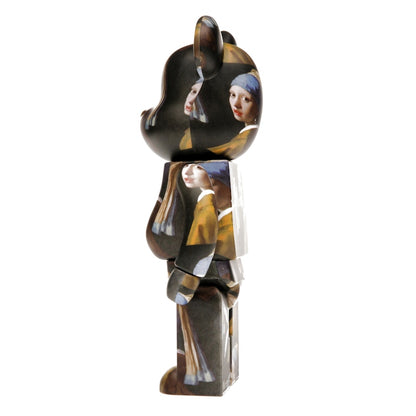Bearbrick Johannes Vermeer (Girl with a Pearl Earring) 100% & 400% Set