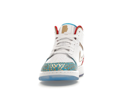 Jordan 1 Mid Sneaker School NC to Chicago (GS)