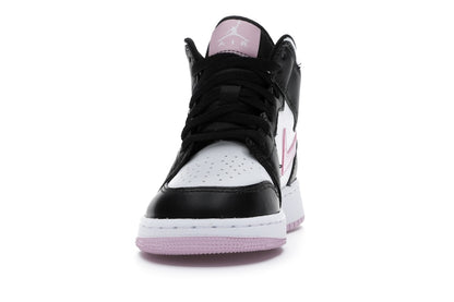 Jordan 1 Mid White Black Light Arctic Pink (GS)