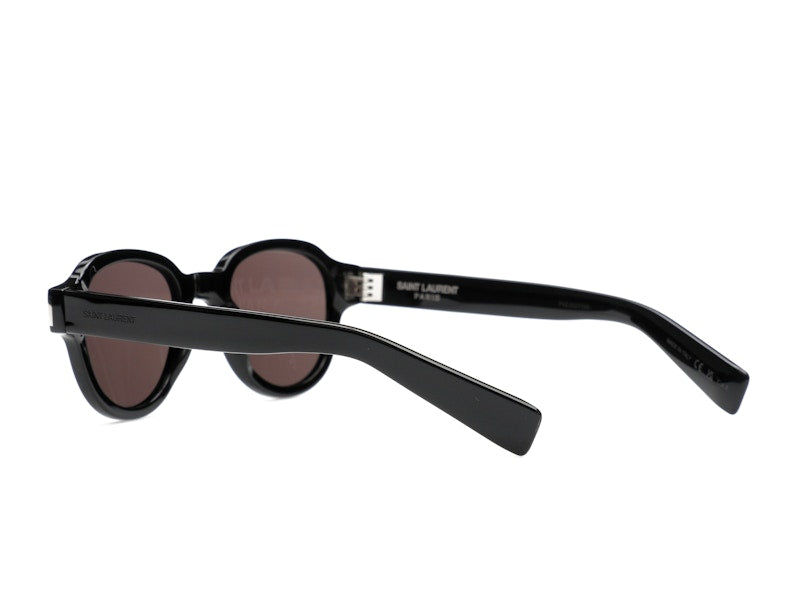 Saint Laurent Round-Frame Acetate Sunglasses Black/Black/Black (SL546-30013743-001)