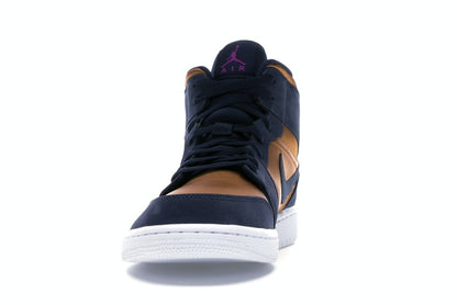 Jordan 1 Mid Obsidian Desert Ochre