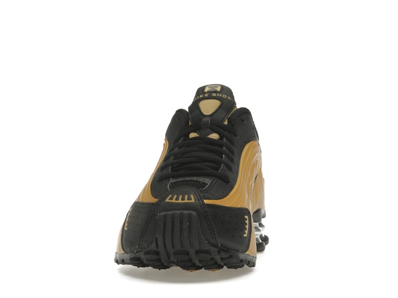 Nike Shox R4 Black Metallic Gold (Women's)
