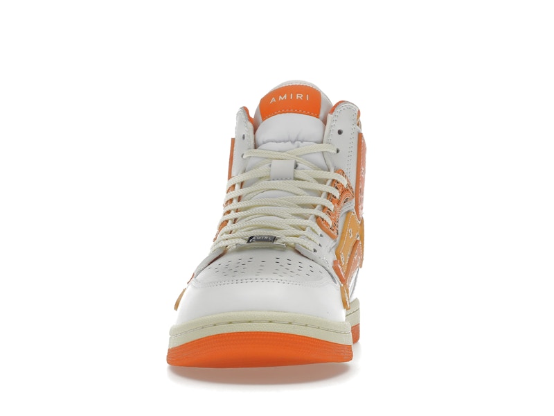 AMIRI Skel Top Hi Bandana White Orange